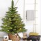 3ft Prelit Mini Christmas Tree Cozy Burlap Base Warm Holiday Glow